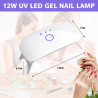Mini UV LED Nagellampe 12W USB faltbar | befox.ch
