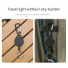 Ausziehbarer Schlüsselanhänger Schwarz mit Karabiner 65 cm | befox.ch