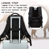 Reiserucksack Handgepäck 40x25x20 cm Schwarz | befox.ch