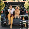 Universal Hunde Kofferraumschutzmatte Schwarz Orange