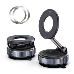 Magnetische Handyhalterung mit Vakuum-Saugnapf – 360° drehbar und faltbar