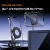Magnetische Handyhalterung mit Vakuum-Saugnapf – 360° drehbar und faltbar