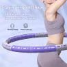 Premium Hula Hoop Reifen Ø90 cm – abnehmbaren Segmente Lila/Weiss