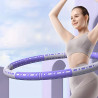 Premium Hula Hoop Reifen Ø90 cm – abnehmbaren Segmente Lila/Weiss