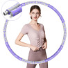 Premium Hula Hoop Reifen Ø90 cm – abnehmbaren Segmente Lila/Weiss