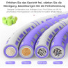 Premium Hula Hoop Reifen Ø90 cm – abnehmbaren Segmente Lila