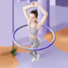 Premium Hula Hoop Reifen Ø90 cm – abnehmbaren Segmente Lila/Weiss