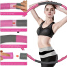 Hula Hoop Reifen 95 cm Pink Grau 1 kg | befox.ch