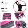 Hula Hoop Reifen Ø95 cm – abnehmbaren Segmente Pink Grau