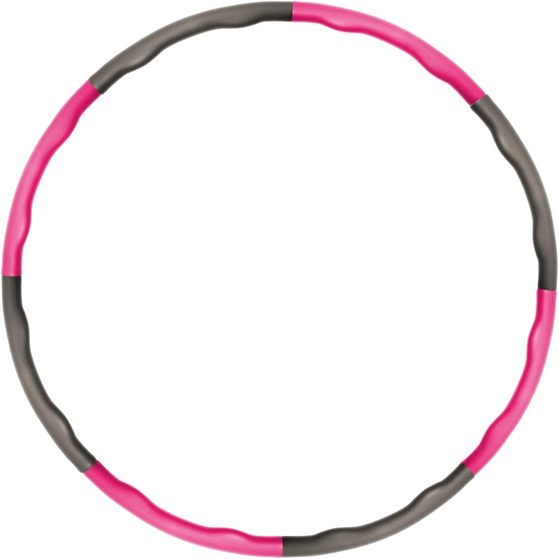 Hula Hoop Reifen Ø95 cm – abnehmbaren Segmente Pink Grau