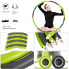 Hula Hoop Reifen Ø95 cm – abnehmbaren Segmente Grün / Grau