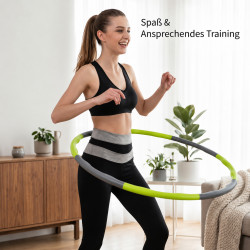 Hula Hoop Reifen 95 cm Grün Grau 1 kg | befox.ch