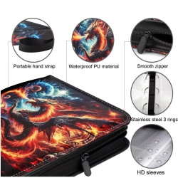 Pokemon Sammelalbum, Sammelordner, Aufbewahrungstasche für 400 Karten Mystic Energy Dragon