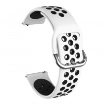 IDAIR Silikon Uhrenarmband 22mm Weiss Schwarz