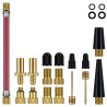 Ventiladapter-Set für Fahrräder, Bälle und vieles mehr 21-teilig