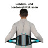 Heiz-Massagegürtel mit Lendenstütze – Rückenmassagegürtel schwarz