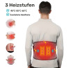 Heiz-Massagegürtel mit Lendenstütze – Rückenmassagegürtel schwarz