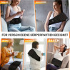 Heiz-Massagegürtel mit Lendenstütze – Rückenmassagegürtel schwarz