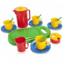 Dantoy Kaffee-Set mit Schneidebrett 16-teilig