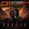 Outdoor GPS Smartwatch C31 Schwarz | befox.ch
