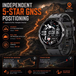 Outdoor GPS Smartwatch C31 Schwarz
