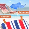 Paar Flip-Flop Strandtuch-Clips, Strandtuch Klammer - Sonnen-Design, Orange/Gelb