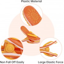 Paar Flip-Flop Strandtuch-Clips, Strandtuch Klammer - Sonnen-Design, Orange/Gelb