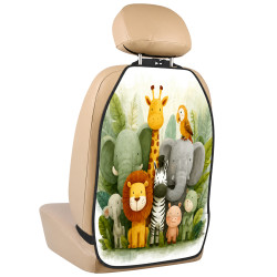 Auto Rückenlehnenschutz Zoo Tiere 67x47 cm | befox.ch