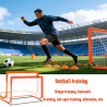 2 Stück Pop-up-Fussballtore 120x80 cm und 6 Training Marker Orange