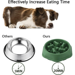 Anti Schling Hundenapf Slow Feeder Grün | befox.ch