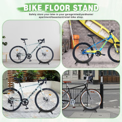 Verstellbarer Fahrradständer für Mountainbikes und Rennräder Schwarz