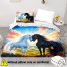 Bettwäsche Set Pferde 135x200 cm | befox.ch