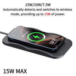 15W Wireless Ladegerät Smartphone Schnellladung | befox.ch