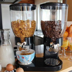 Doppelter Müslispender – Lebensmittelspender für Müsli, Snacks & Vorräte