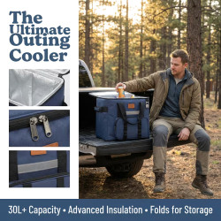Grosse Kühltasche 40L für Outdoor, Camping & Ausflüge