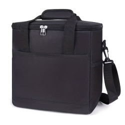 Grosse isolierte Kühltasche mit viel Stauraum Schwarz