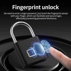 Smart Fingerprint Vorhängeschloss USB | befox.ch