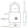 Smart Fingerprint Vorhängeschloss USB | befox.ch