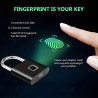 Smart Fingerprint Vorhängeschloss USB | befox.ch