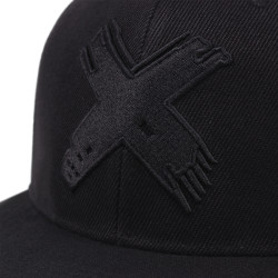 Snapback Baseball Cap Mesh X - Black