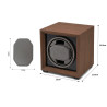 Uhrenbeweger für 1 Uhr Walnut Prestige Grey Watchwinder | befox.ch