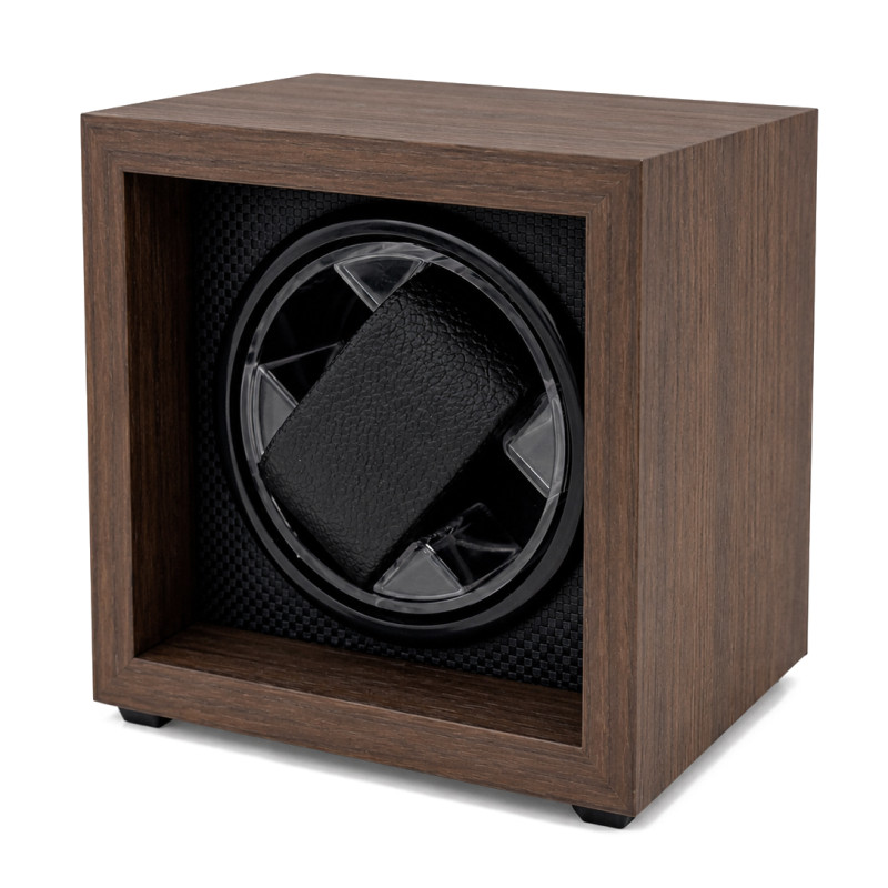 Uhrenbeweger für 1 Uhr, Watchwinder Walnut Prestige Black