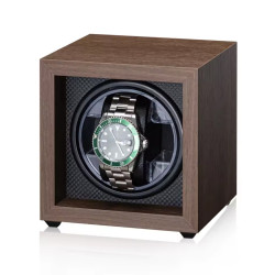 Uhrenbeweger für 1 Uhr, Watchwinder Walnut Prestige Black