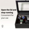 Uhrenbeweger für 6+6 Uhren – Luxus Watchwinder mit LED & Schlangenprägung