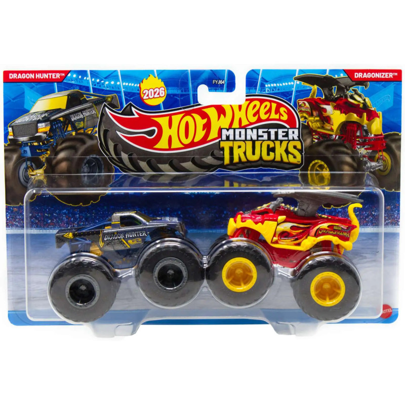 Hot Wheels Monster Trucks 2er-Pack - Dragon Hunter & Dragonizer
