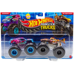 Hot Wheels Monster Trucks 2er-Pack - Squidnado vs HW Tiger Shark