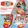 Aufblasbares Bodyboard Kinder 110 cm Rot | befox.ch