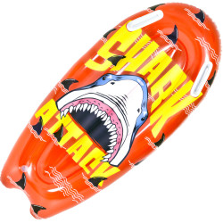 Aufblasbares Bodyboard Kinder – Surfboard mit Haltegriffen Rot