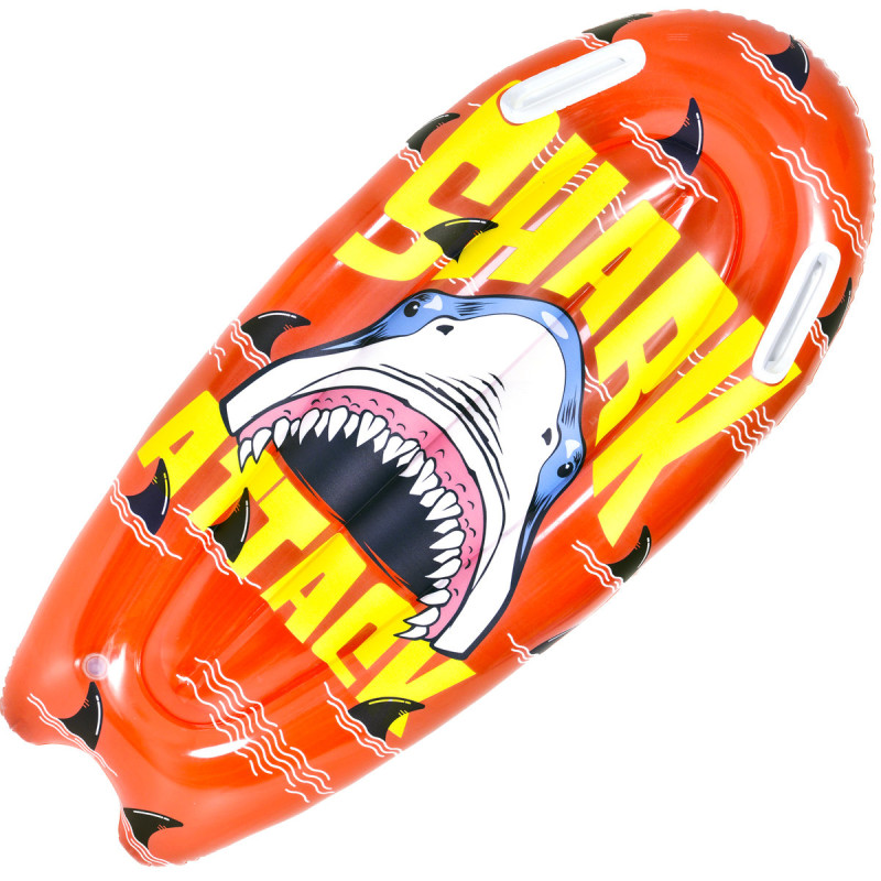Aufblasbares Bodyboard Kinder – Surfboard mit Haltegriffen Rot