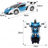 RC Transformation Polizeiauto 2 in 1 Auto und Roboter Blau-Weiss